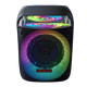 Corneta Bluetooth Newkool 8" – Luces RGB, Panel Superior, Portátil [Negro]