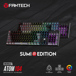 Teclado Mecánico Fantech Atom104 MK886V2 Negro