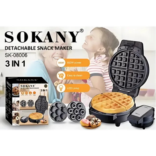 Waflera 3 en 1 SOKANY