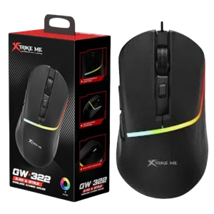 Mouse Inalámbrico Xtrike ME GW-322 BK Negro