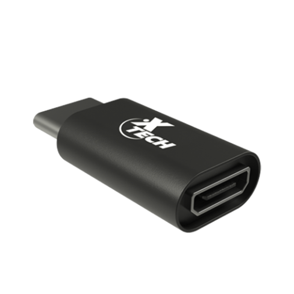 ADAPTADOR CON CONECTOR USB TIPO-C MACHO A MICROUSB 2.0 HEMBRA