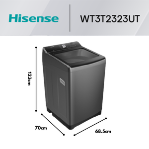Lavadora Automática Hisense 23 Kg Gris