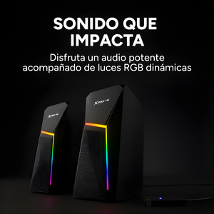 Corneta 2.0 Bluetooth Xtrike Me SK-503 – Estéreo RGB con Conexión Versátil