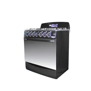 Cocina a gas 6H 30" Gplus Negra