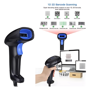 Escáner Láser Inalámbrico 1D/2D/QR con Base y USB
