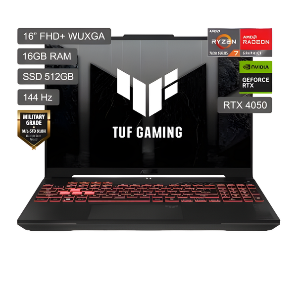 Laptop 15.6" ASUS TUF Gaming A16 FA607NUG-WH73 – AMD Ryzen 7 7445HS 16/512 Gb 