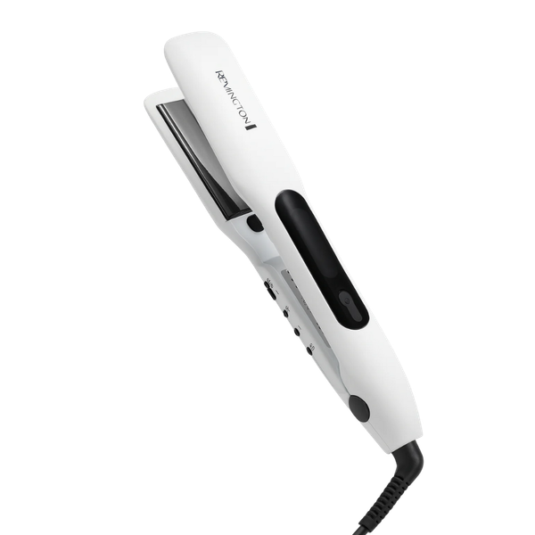 Plancha de Vapor profesional para cabello blanca