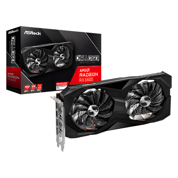 Tarjeta Gráfica ASRock Radeon RX 6600 Challenger 8GB Black