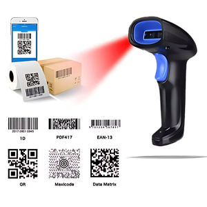Escáner Láser Inalámbrico 1D/2D/QR con Base y USB