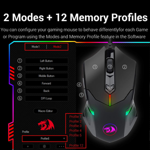 Mouse Redragon Centrophorus RGB M601
