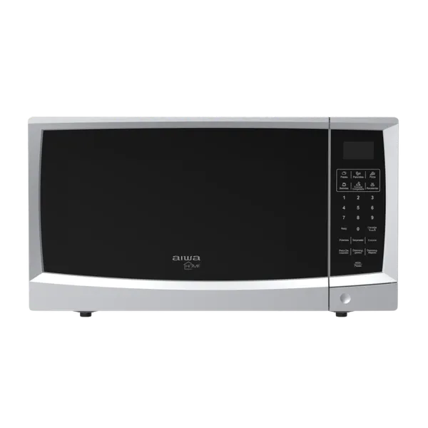 Microondas Aiwa Puerta Negra Acero Inoxidable 700W 20Lts