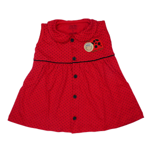 Vestido de Niña 3 Piezas Bebu (Rojo) (1M)