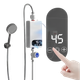 Calentador de Agua Eléctrico Instantáneo – Pantalla Digital, Kit de Ducha Incluido, Calentamiento Rápido [Blanco]
