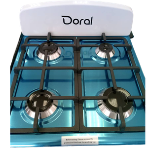 Cocina a Gas Doral 4 Hornillas Blanca con Encendido Eléctrico