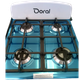 Cocina a Gas Doral 4 Hornillas Blanca con Encendido Eléctrico