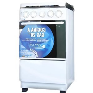 Cocina a gas 4H 20" Gplus Blanca