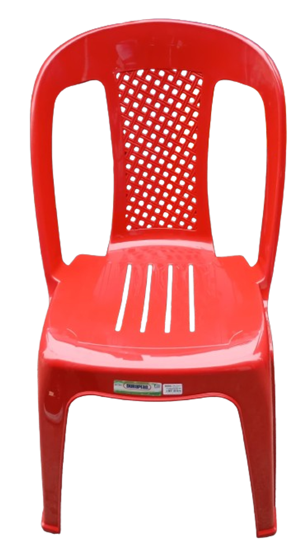 Silla Roja Duraplast (Sin posa manos)