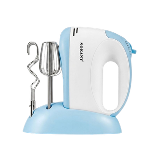 Batidora de Mano Sokany 300W – 6 Velocidades, Motor de Cobre, Base de Almacenamiento Incluida