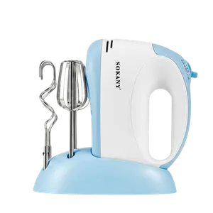 Batidora de Mano Sokany 300W – 6 Velocidades, Motor de Cobre, Base de Almacenamiento Incluida