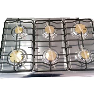 Cocina 6 Hornillas 30" Omega Negra