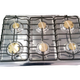 Cocina 6 Hornillas 30" Omega Negra