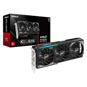 Tarjeta Gráfica ASRock Radeon RX 9070 16GB Challenger  3 fans