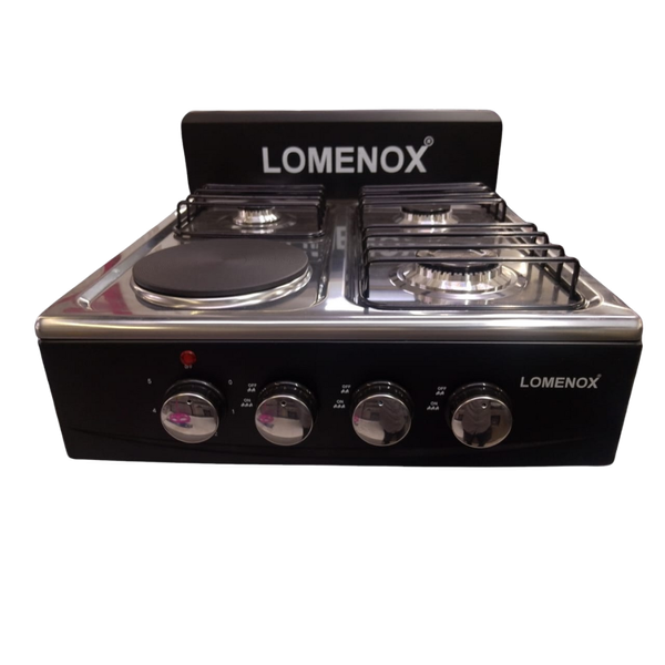 Cocina de 4 hornillas 3 a gas y una eléctrica LOMENOX