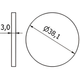 Locha Ciega Ø1 1/2" x 3 mm