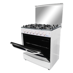 Cocina a gas 30" Gplus Blanca 