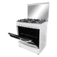 Cocina a gas 30" Gplus Blanca
