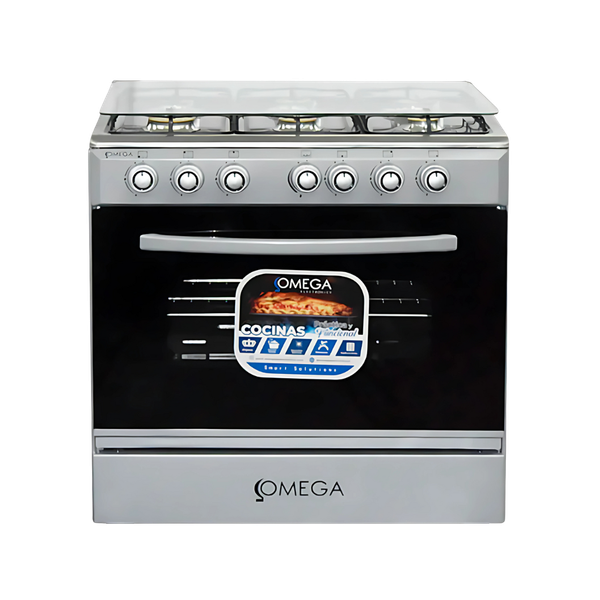 Cocina 6 Hornillas 30" Omega Silver