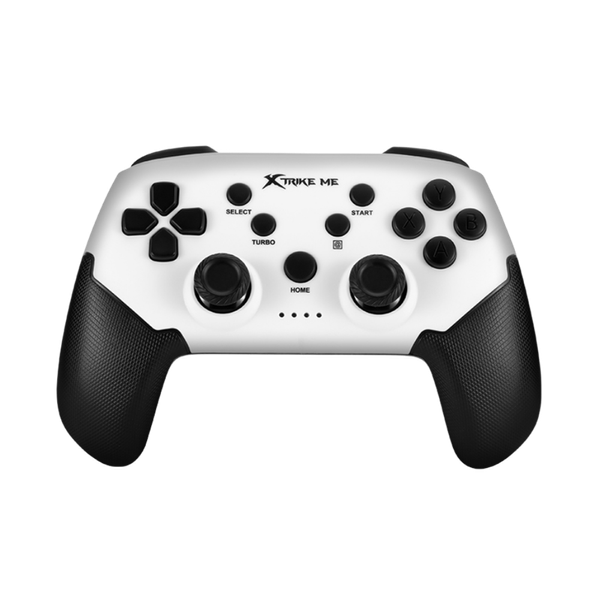 Control Inalámbrico Gamer Xtrike Me GP-43 – Multiplataforma con Soporte Ajustable Negro + Blanco