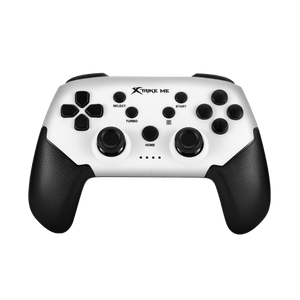 Control Inalámbrico Gamer Xtrike Me GP-43 – Multiplataforma con Soporte Ajustable Negro + Blanco