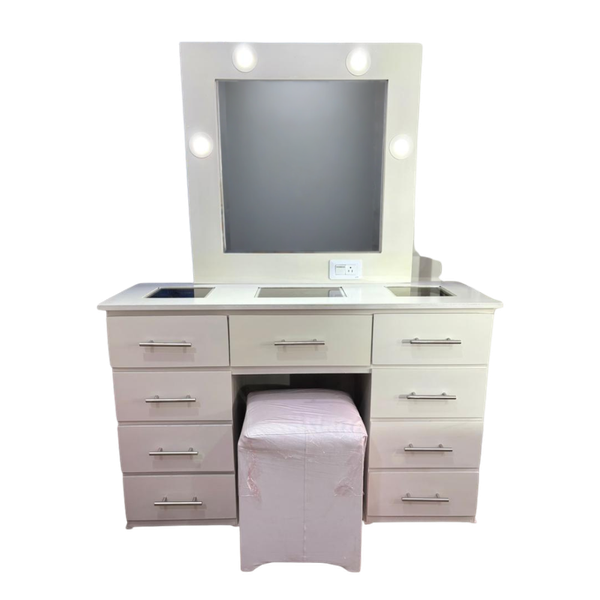 Peiandora Vanity Hollywood 9 Gavetas con Luces LED
