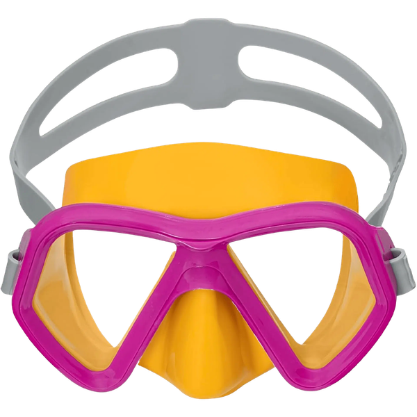 Lentes de Buceo Bestway Dominator Amarillo con Fucsia