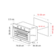 Horno Eléctrico Drija Caribe 76 Empotrable Acero 78L 75cm