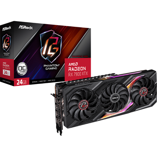 Tarjeta de Video ASRock Radeon RX 7900 XTX Phantom Gaming 24GB
