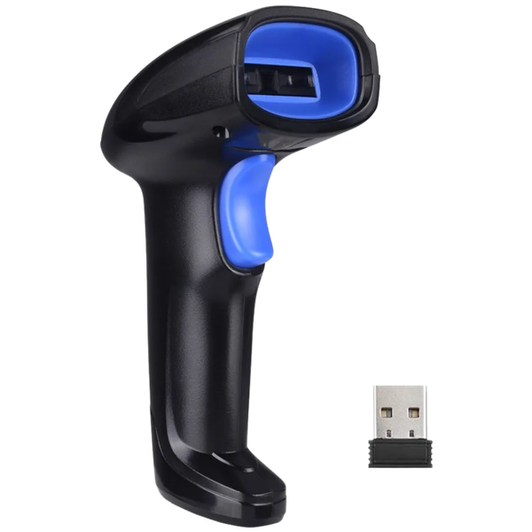Escáner Láser Inalámbrico 1D/2D/QR con Base y USB