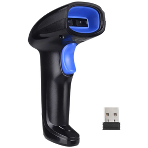 Escáner Láser Inalámbrico 1D/2D/QR con Base y USB