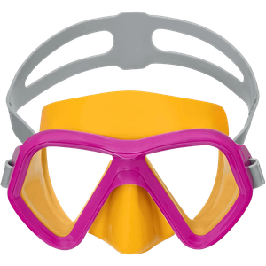 Lentes de Buceo Bestway Dominator Amarillo con Fucsia