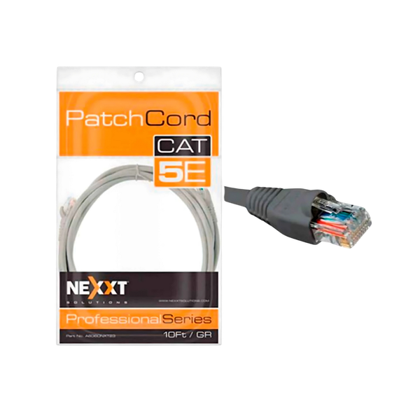 Cable de Red CAT5E 10FT GR1 MPN Nexxt