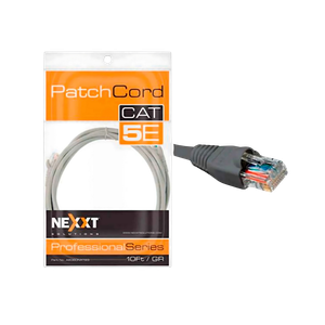 Cable de Red CAT5E 10FT GR1 MPN Nexxt