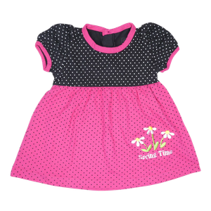 Vestido de Niña 3 Piezas Bebu Negro/Fucsia (2M)