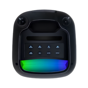 Corneta Bluetooth Newkool 8" – Luces RGB, Panel Superior, Portátil [Negro]