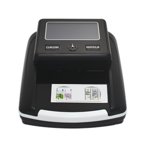 Detector de Billetes Falsos Roccia – Escaneo Cuádruple, Multifuncional USD/EUR, Alta Precisión [Verificador X-500]