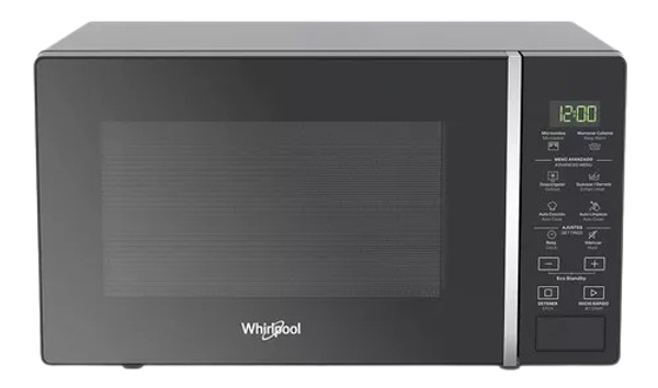 Microondas Whirlpool 20L  Espejo Negro