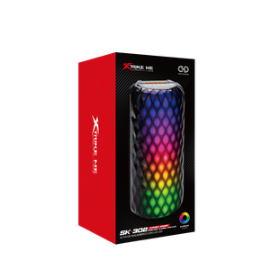 Corneta Portátil Bluetooth Xtrike Me SK-302 – RGB con Sonido Potente 10W