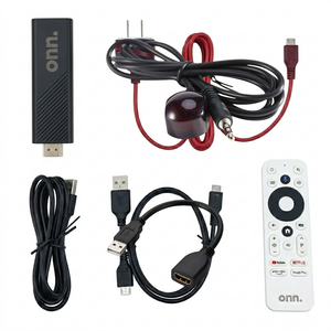 Onn. Full HD Streaming Device con Google TV – Full HD, Chromecast Integrado, Dolby Audio [Negro]