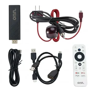 Onn. Full HD Streaming Device con Google TV – Full HD, Chromecast Integrado, Dolby Audio [Negro]