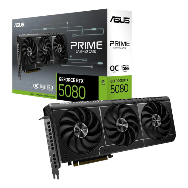 Tarjeta Gráfica ASUS GeForce RTX 5080 16GB PRIME 3 fans 